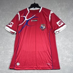 PANAMA Jersey Size Large Red 2012 2013 Home Football Shirt Soccer Jersey Lotto